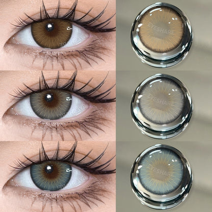 Pack of 3 Lenses| hazel|Grey|Blue