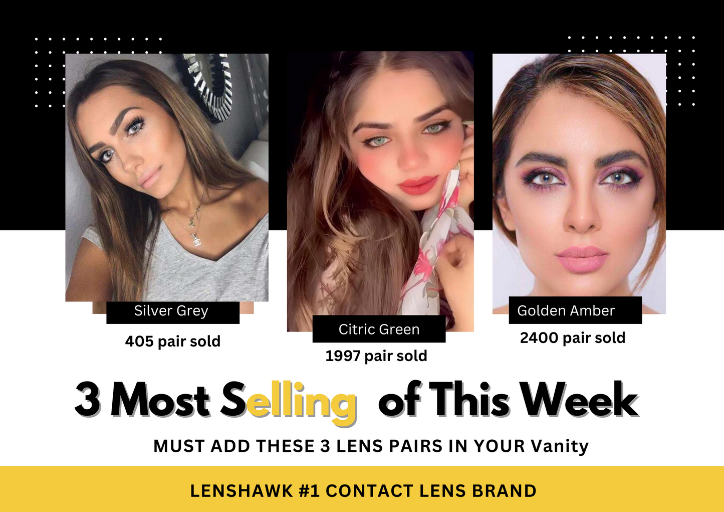 3 Luxury Lenses from Glamour + Premium collection New